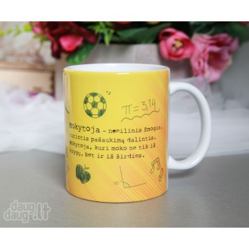 Puodelis "Šauniausia mokytoja" 
