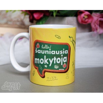 Puodelis "Šauniausia mokytoja" 