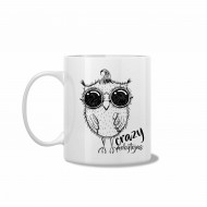Puodelis su pelėda "Crazy mokytojas" Puodelis su pelėda "Crazy mokytojas"