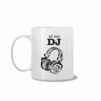 Puodelis su muzika "Aš esu DJ"