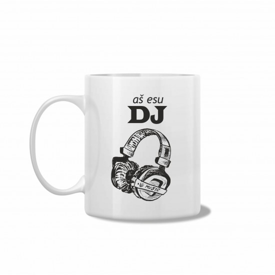 Puodelis su muzika "Aš esu DJ"