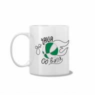 Puodelis "Go žalia go balta"