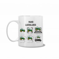 Puodelis su traktoriumi "Mano laisvalaikis" Puodelis su traktoriumi "Mano laisvalaikis"