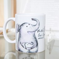 Puodelis su drambliais ir užrašu, Meilė Lai Lydi Amžinai