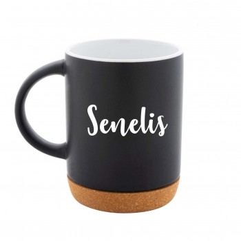 Puodelis su užrašu, Senelis, 280 ml, Juodas, Keramika
