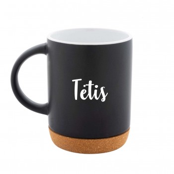 Puodelis su užrašu, Tėtis, 280 ml, Juodas, Keramika