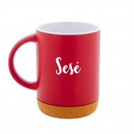 Puodelis su užrašu, Sesė, 280 ml, Raudonas, Keramika
