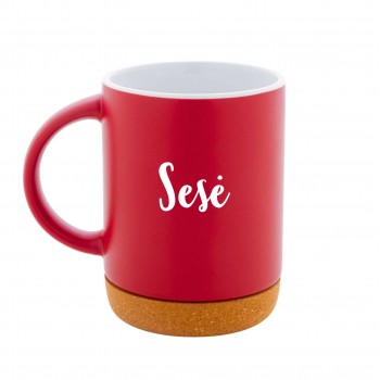 Puodelis su užrašu, Sesė, 280 ml, Raudonas, Keramika
