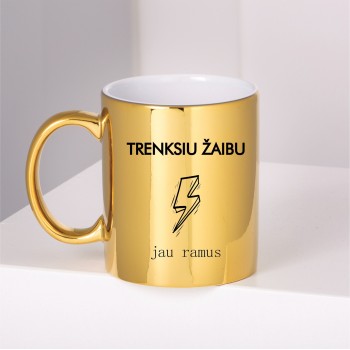 Veidrodinis puodelis "trenksiu žaibu"