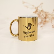 Veidrodinis puodelis "Mylimam seneliui"