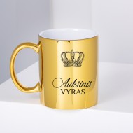 Veidrodinis puodelis "Auksinis vyras"