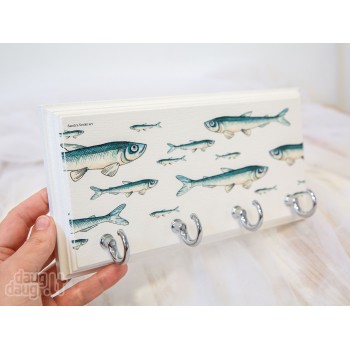 Raktų kabykla su žuvimis