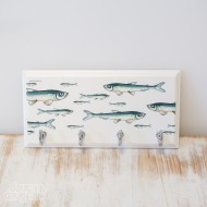 Raktų kabykla su žuvimis