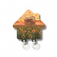 Pakabinama raktinė "Čia esame laimingi" 