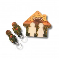 Pakabinama raktinė "Čia esame laimingi" 