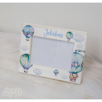 Rėmelis "Oro balionai su meškučiu"