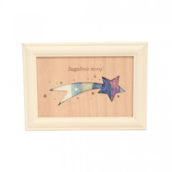 Rėmelis pinigams su žvaigžde "Sugalvok norą"