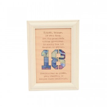 Rėmelis pinigams "18 gimtadienio proga"