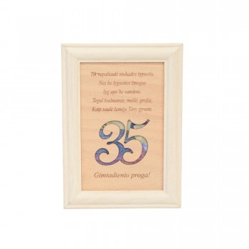 Rėmelis pinigams "35 gimtadienio proga"