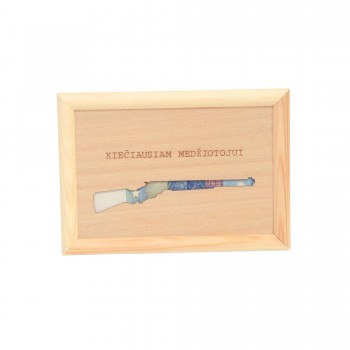 Rėmelis pinigams su obuoliu "Mokslo šaknys karčios..."