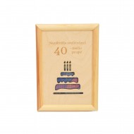 Rėmelis pinigams su tortu ir metais Rėmelis pinigams su tortu ir metais