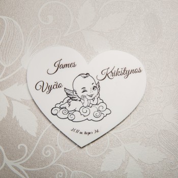 Kvietimas su magnetu "Rezervuokite datą (Save the date)" Nr3