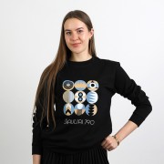 Džemperis su Šiaulių Miesto Jubiliejinių Metų Simbolika ir užrašu, Šiauliai 790, Juodas