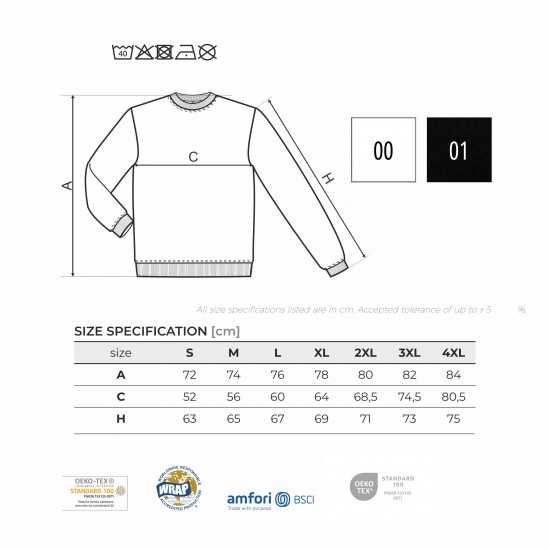 Džemperis su Šiaulių Miesto Jubiliejinių Metų Simbolika ir užrašu, Šiauliai 790, Juodas
