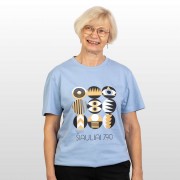 Marškinėliai su Šiaulių Miesto Jubiliejinių Metų Simbolika ir užrašu, Šiauliai 790, Žydri