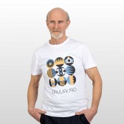 Marškinėliai su Šiaulių Miesto Jubiliejinių Metų Simbolika ir užrašu, Šiauliai 790, Balti