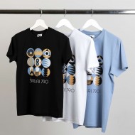 Marškinėliai su Šiaulių Miesto Jubiliejinių Metų Simbolika ir užrašu, Šiauliai 790, Juodi