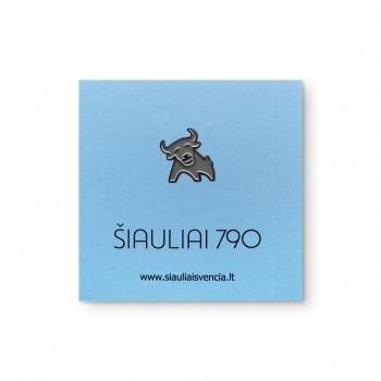 Metalinis Pin Ženklelis, Jautis, Veršis, Šiauliai 790