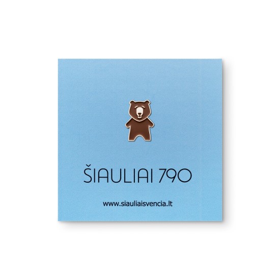 Metalinis Pin Ženklelis, Lokys, Šiauliai 790