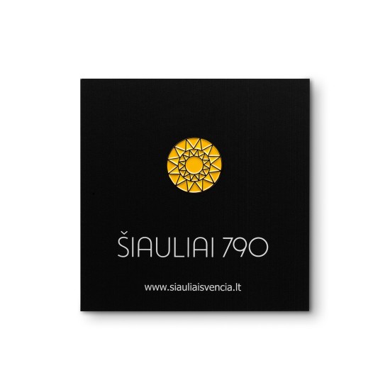 Metalinis Pin Ženklelis, Saulė, Šiauliai 790