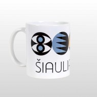 Baltas puodelis su Šiaulių Miesto Simbolika, Šiauliai 790