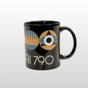 Puodelis su Šiaulių Miesto Simbolika, Šiauliai 790, juodas