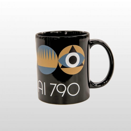 Puodelis su Šiaulių Miesto Simbolika, Šiauliai 790, juodas