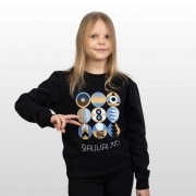 Džemperis su Šiaulių Miesto Jubiliejinių Metų Simbolika, Šiauliai 790, Vaikiškas, Juodas