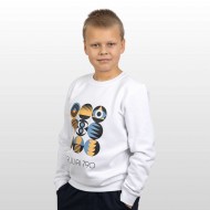 Džemperis su Šiaulių Miesto Jubiliejinių Metų Simbolika, Šiauliai 790, Vaikiškas, Baltas