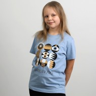 Marškinėliai su Šiaulių Miesto Jubiliejinių Metų Simbolika, Šiauliai 790, Vaikiški, Žydri