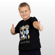 Marškinėliai su Šiaulių Miesto Jubiliejinių Metų Simbolika, Šiauliai 790, Vaikiški, Juodi