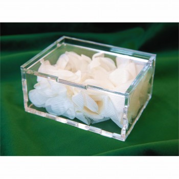 Dėžutė skaidraus akrilo 9x7 cm