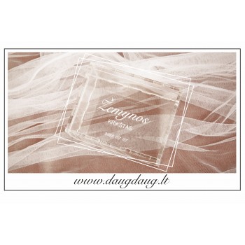 Dėžutė skaidraus akrilo 9x7 cm