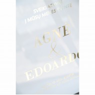 Vestuvių stendas 50x80 cm