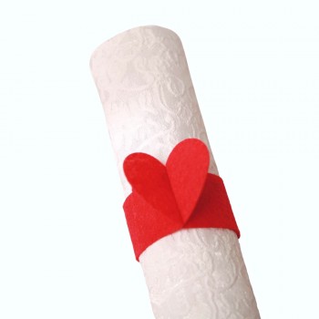 Servetėlių žiedai "Valentino" 6 vnt. Servetėlių žiedai "Valentino" 6 vnt.