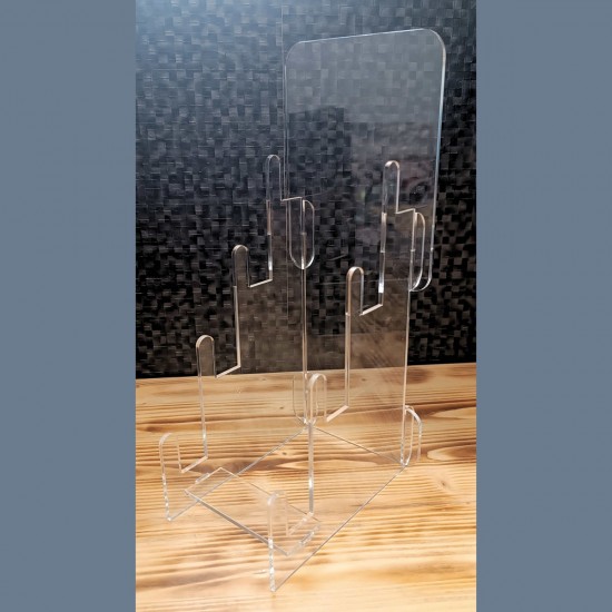 Atvirukų stovelis, skaidrus