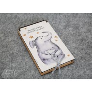 Vokelis 17 cm "Drambliškai dideli linkėjimai" Vokelis 17 cm "Drambliškai dideli linkėjimai"