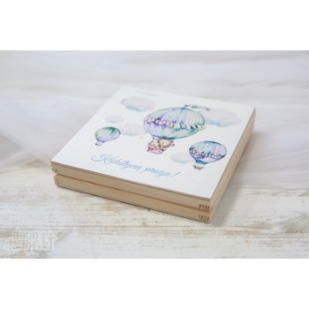 Dėžutė kortelėms, papuošalams "Oro balionai" - 2