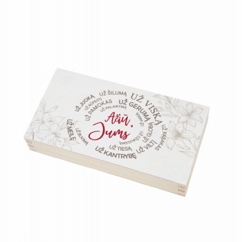 Vokelis pinigams, šokoladui "AČIŪ, JUMS"