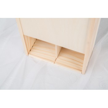 Dėžė 2 vyno buteliams užstumiama "Padėka liudininkams"